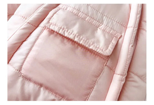 Newborn Baby Winter Hooded Romper Double Zippers Cotton-padded Warm Thicken Rompers Toddler Playsuit Infant One-piece Clothing