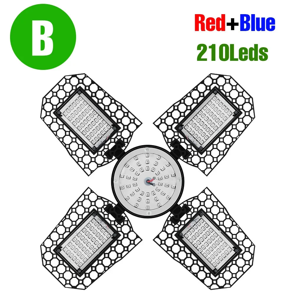 250W E27/E26 LED Growing Lamp Full Spectrum Foldable Plant Fill Lighting Vegetable Fruit Hydroponics Cultivation 100W/150W/200W
