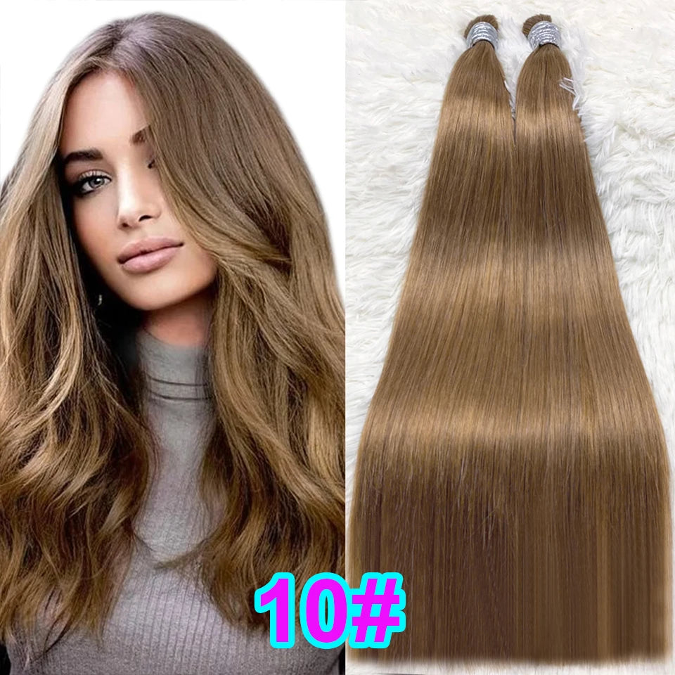 Human Hair Bulk No Weft Virgin Remy Hair Vietnamese Hair Straight Hair Bulk Real Natural Hair No Weft For Braiding Wholesale
