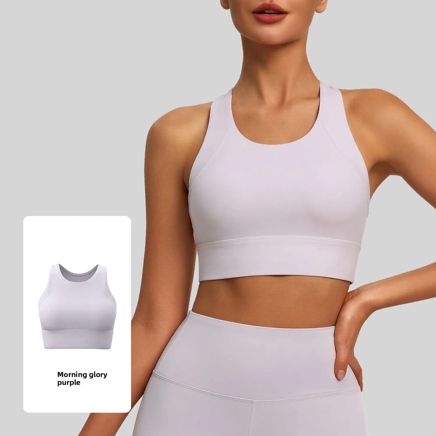 New Women's Sports Yoga Tank Top Halter Neck, Sexy Running Bra with Built-in Pads High-Intensity Shock-Absorbing Bra Tennis L