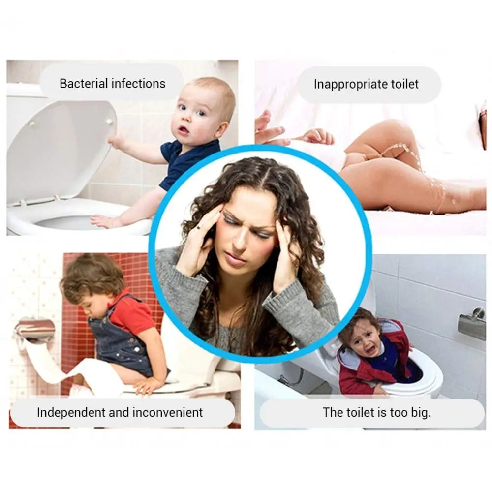 Cute Safe Baby Toilet Seat Easy to Clean Non-slip Children Potty Soft Cushion Frog shape Toddler Toilet Seat for Infant