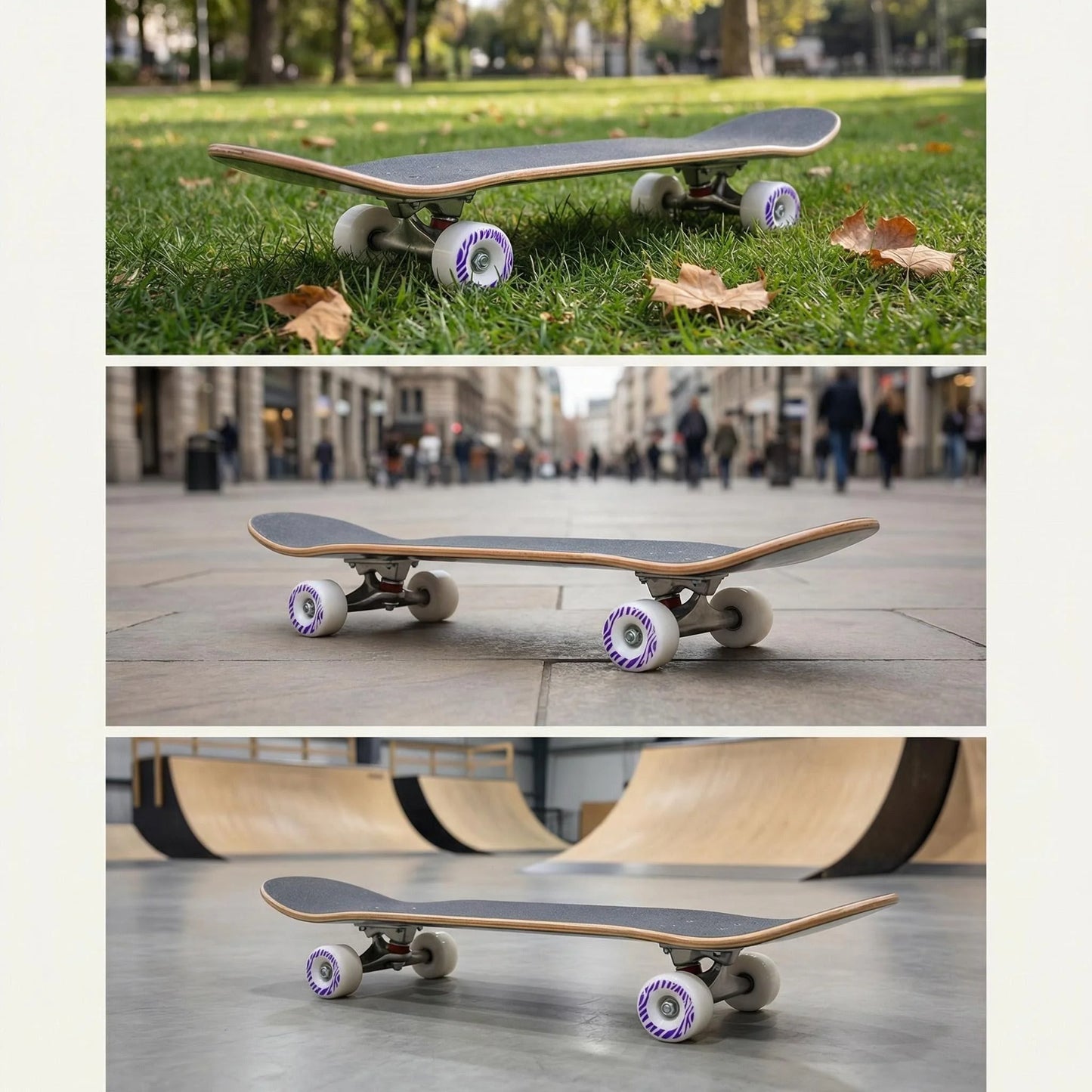 55*32mm Skateboard Wheels 80A HR65% Rebound All-Round Cruiser Trick Wheels for Double Kick Skateboard  Wheel Accessories