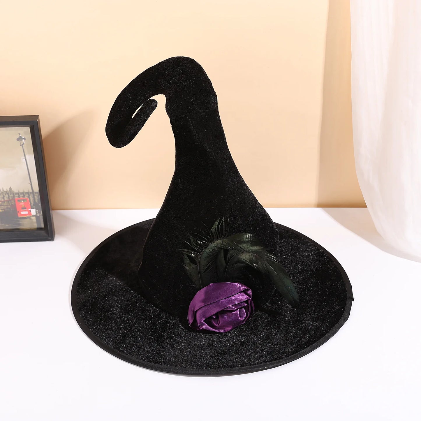 Witch Hat Halloween Costume Dress Up Festival Ghost Cosplay Costume Halloween Party Funny Dress up Props