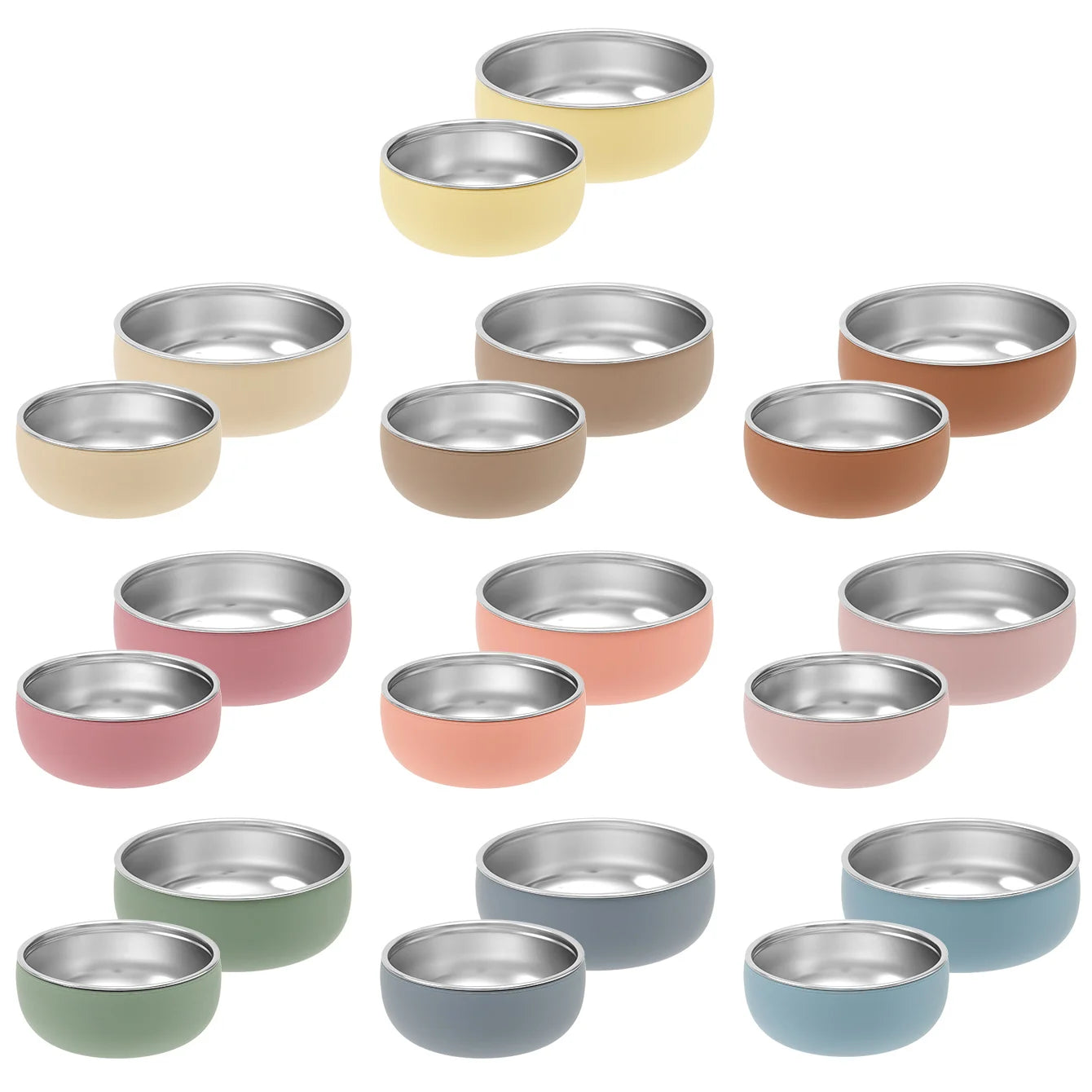 2PCS Baby Feeding Set Stainless Steel Silicone Detachable Bowl Heat Resistant Food Dishes Plate BPA Free Children's Tableware