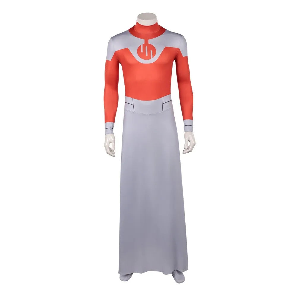 2026 Fancy Invincible Thragg Cosplay Costume Jumpsuit Cloak Performance Disguise Outfit Adult Role-playing Halloween Carnival