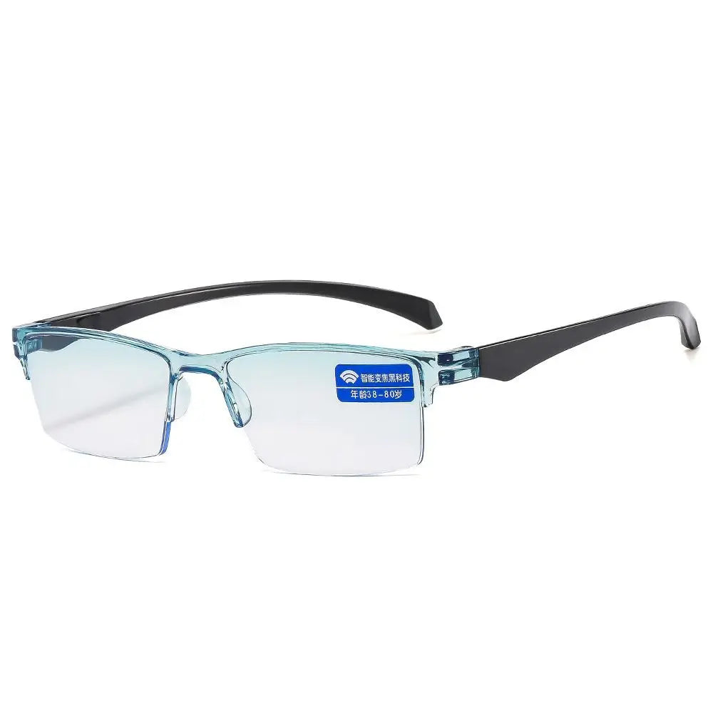 Anti Blue Ray Reading Glasses Smart Automatic Zoom Reading Glasses Autofocus Power Half-Rim Near Far Computer Glasses