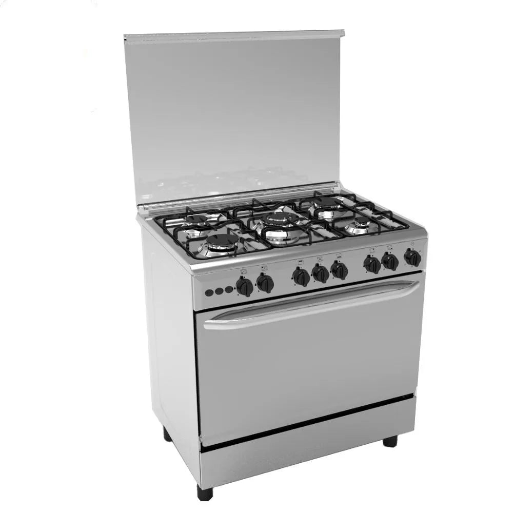 Free Standing Gas Stoves Oven and Grill,5 burner Gas Stove with Gas Oven and Grill