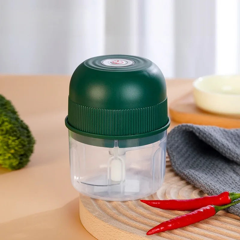 260ml Electric Garlic Grinder Onion Chopper with 1 Button Start Meat Grinder Kitchen Food Vegetable Mixer