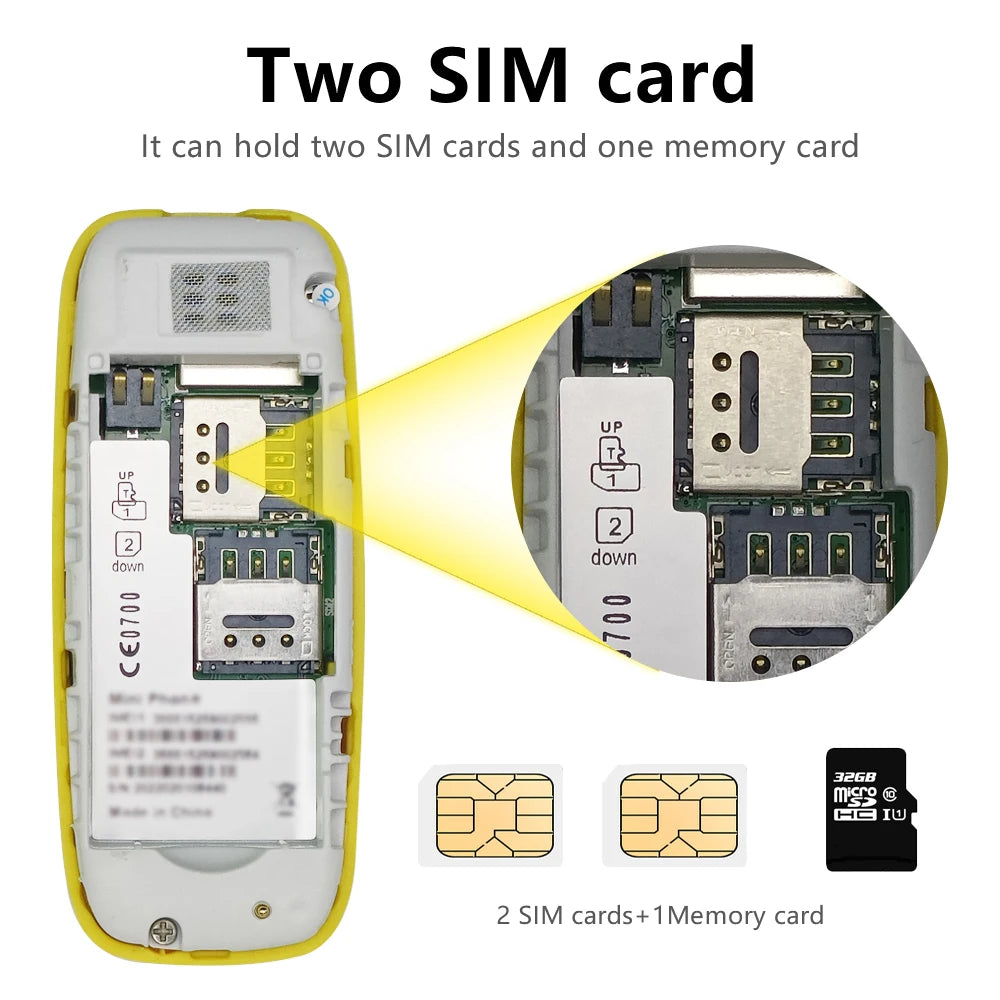 SERVO BM10 Super Mini Mobile Phone Dual SIM Magic Voice Dial Bluetooth Earphone Auto Call Recording Blacklist Mp3  2G Cellphones