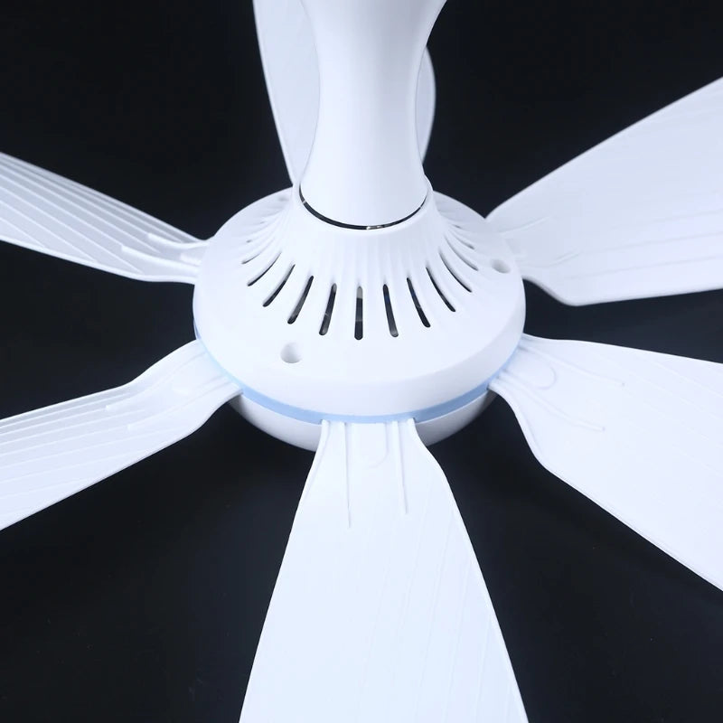 220V 20W 6 Leaves Ceiling Fan 16.5inch Silent Household Bedroom Hanging Fan Drop Shipping