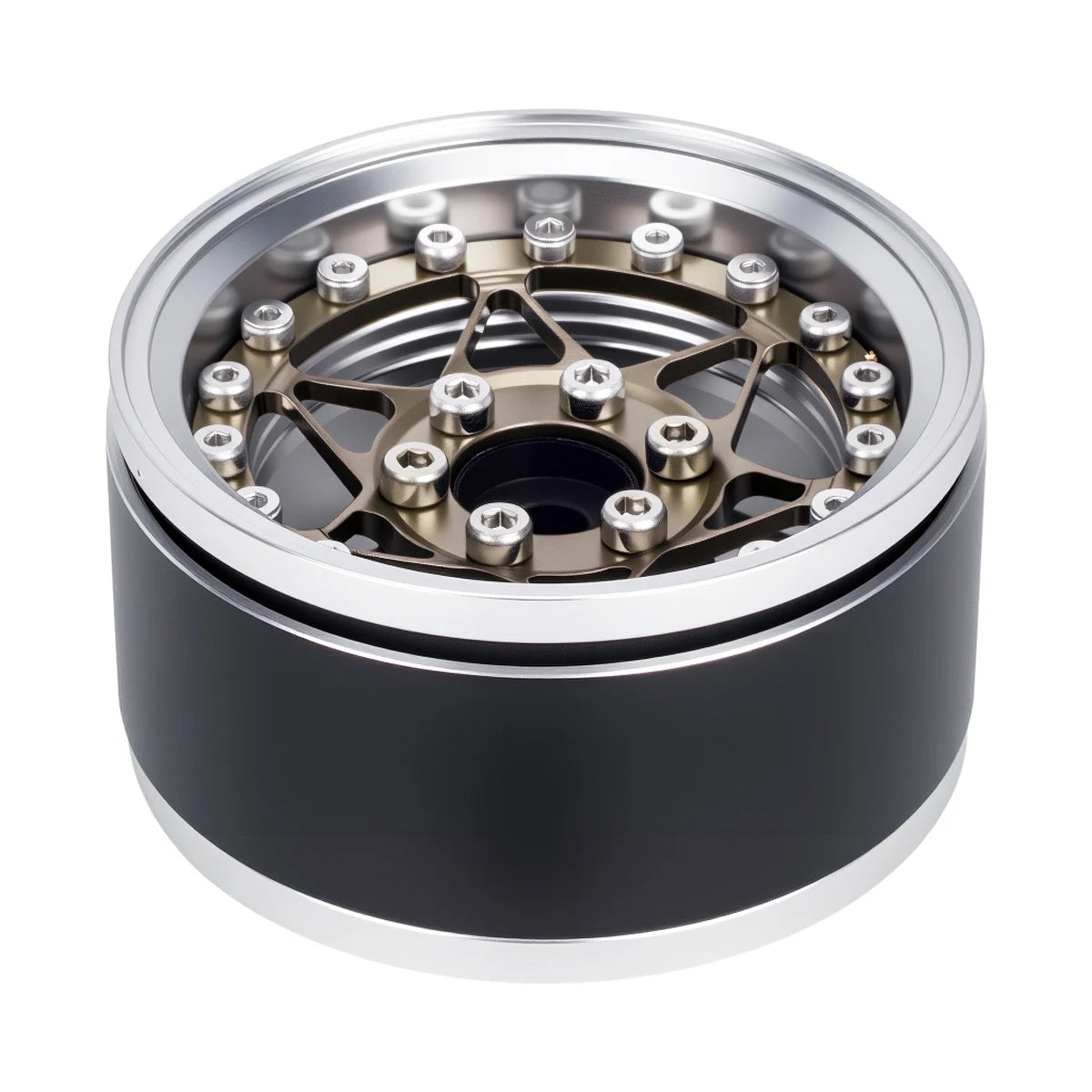Universal CNC Aluminum 1.9" Beadlock Wheels for 1/10 RC Crawler - Fits Axial SCX10, TRX4, TRX6, Redcat Gen8, D90 Upgrade Parts