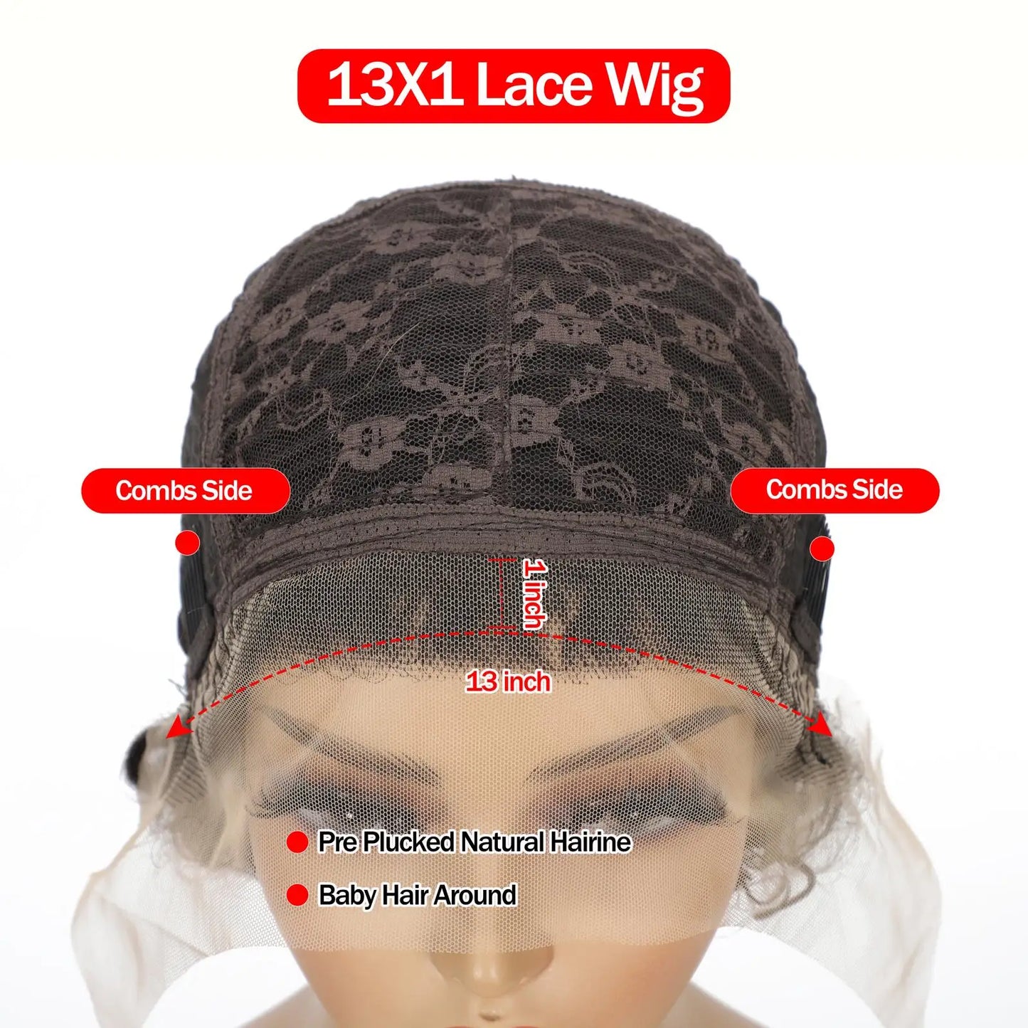 Pixie Cut Wig Human Hair Wigs Transparent 13x1 Lace Front Wigs Brazilian Remy 100% Human Hair Short Curly Human Hair Wig