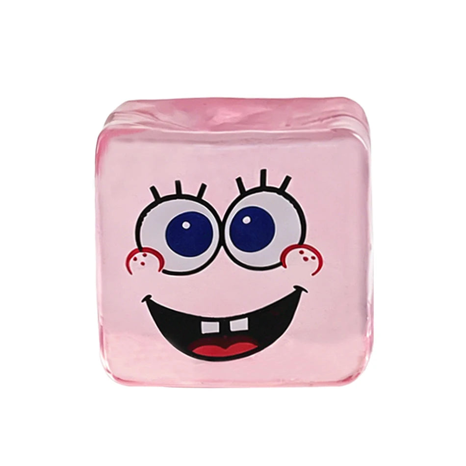 Squishy In Stock SpongeBob Squishy Stress Relief Cube Toy, Malt Sugar Slow Rebound Squeeze Fidget Toy Birthday Gift