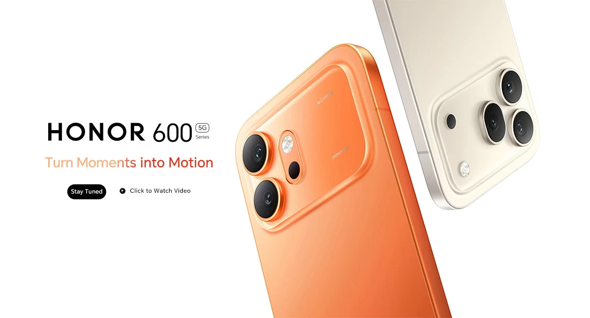 2026 New Global Version HONOR 600 Pro 5G 12GB+512GB 6.57'' 120Hz AMOLED Screen 200MP Main Camera 7000mAh 80W SuperCharge