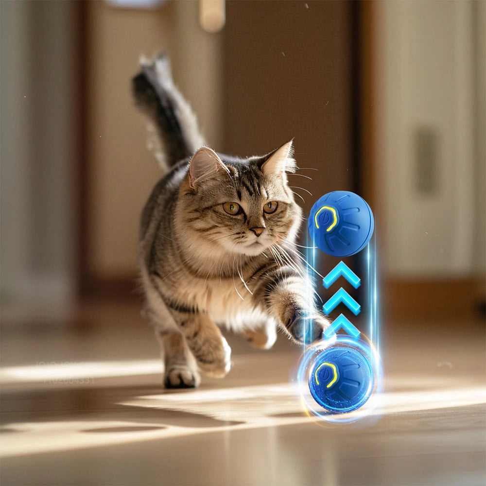Smart Dog Toys Ball Electronic Interactive Pet Toy Moving Ball USB Automatic Moving Bouncing for Puppy Birthday gift Cat Product
