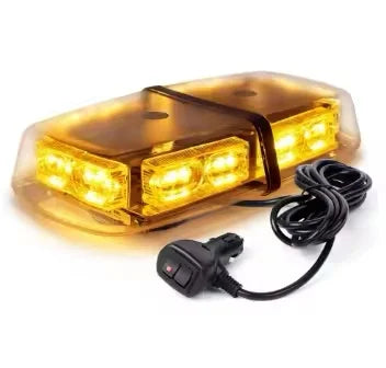 12V 60W LED Car Emergenecy Warning Flashing Lights Super Bright Amber Hazard Magnetic Beacon Lights Traffic Safety Alarm Sign