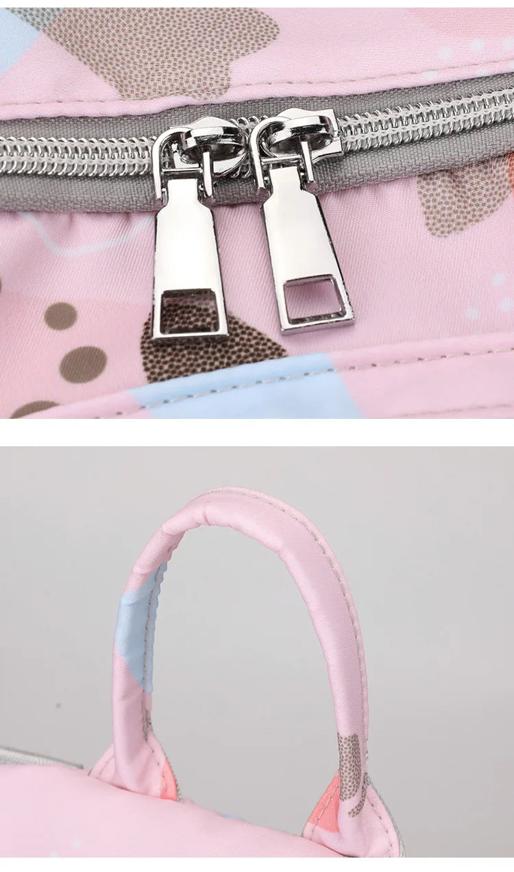 Fashion Mummy Travel Stroller Bag Large Capacity Mother Bag Carrying Pregnant Baby Nappy Backpack Activity Baby Diaper Backpack