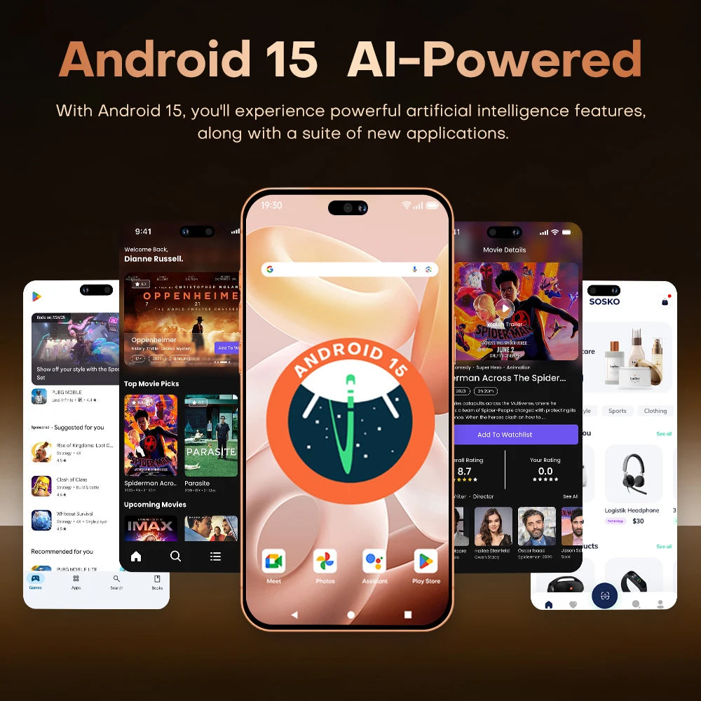 2026 Hot Sale i17 Pro max HQ intelligent 4G 5G original global version Snapdragon 8 Gen4 8000mAh battery dual card dual standby