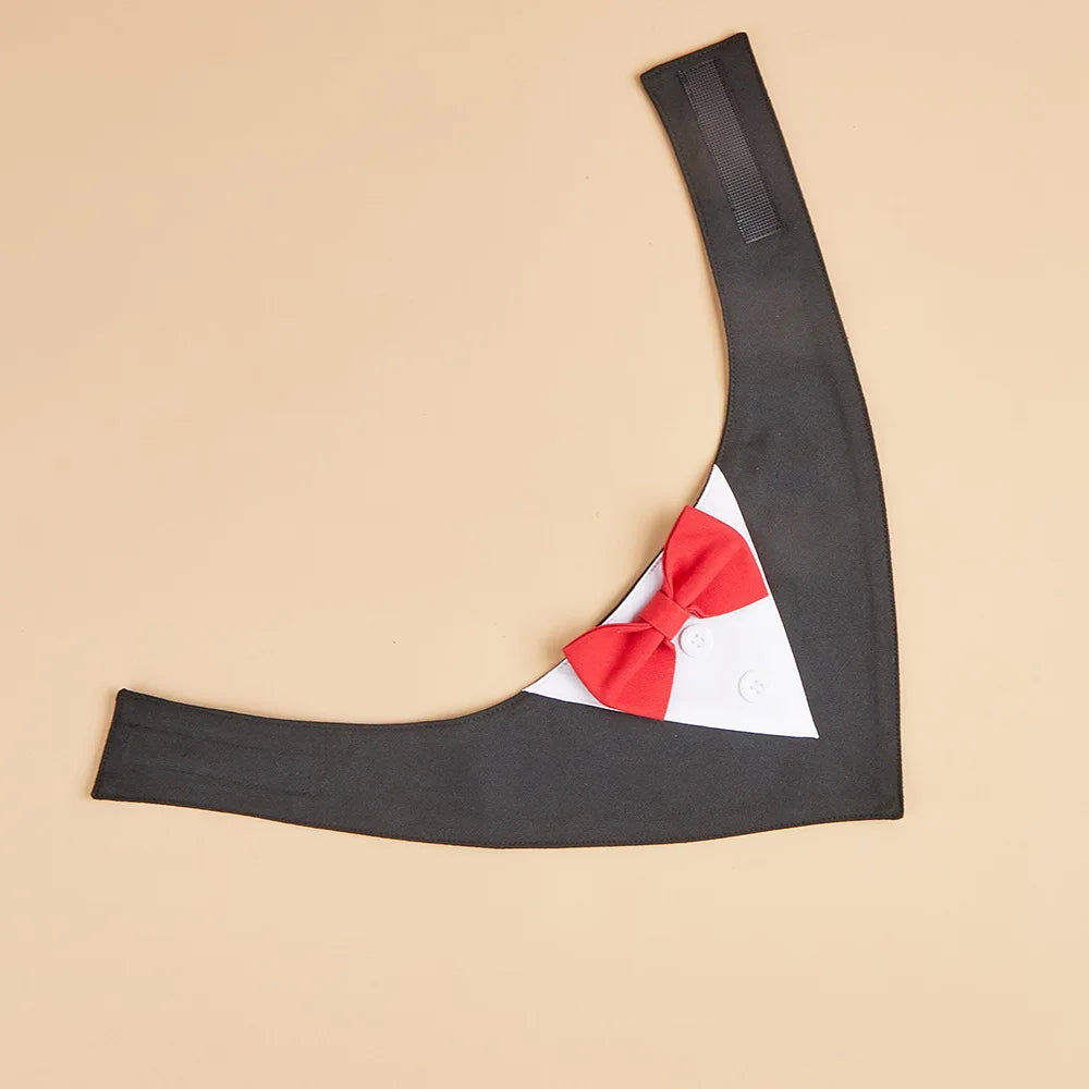 Sucado Handsome Wedding Pet Dog Bandana Elegant Suit Bowtie Luxury Triangular Scarf Collar Engagement Party Gifts Accessories