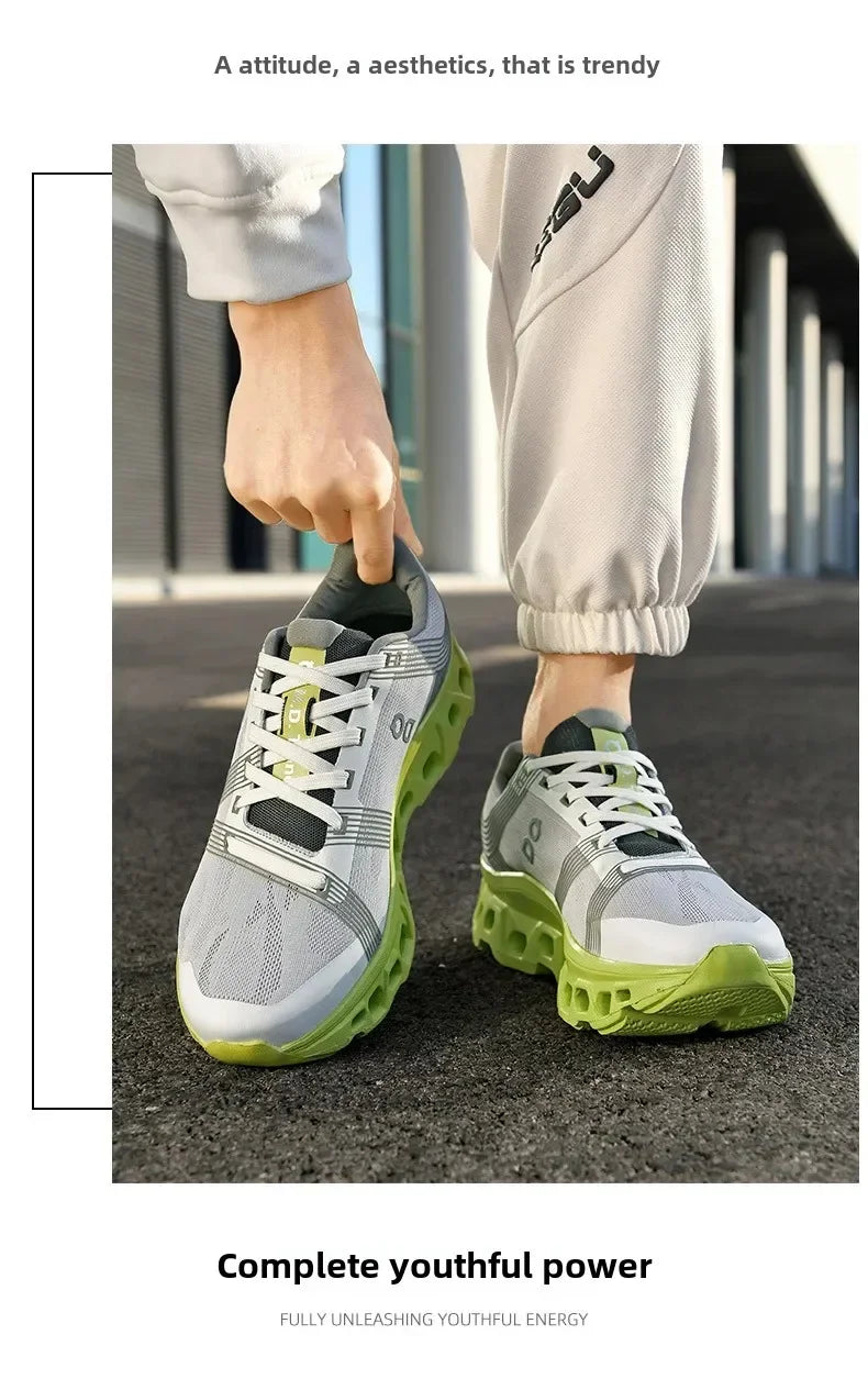 Running Sneakers Men Lightweight Breathable Wear-Resistant Soft Gym Jogging Shoes Comfort Marathon Athletic Sports Shoes for Man