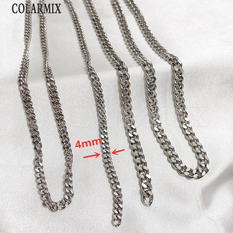 5Meters Hotsell Chunky Chains gold Metallic Fashion Jewelry gift Hip pop Necklace Fashion Jewelry