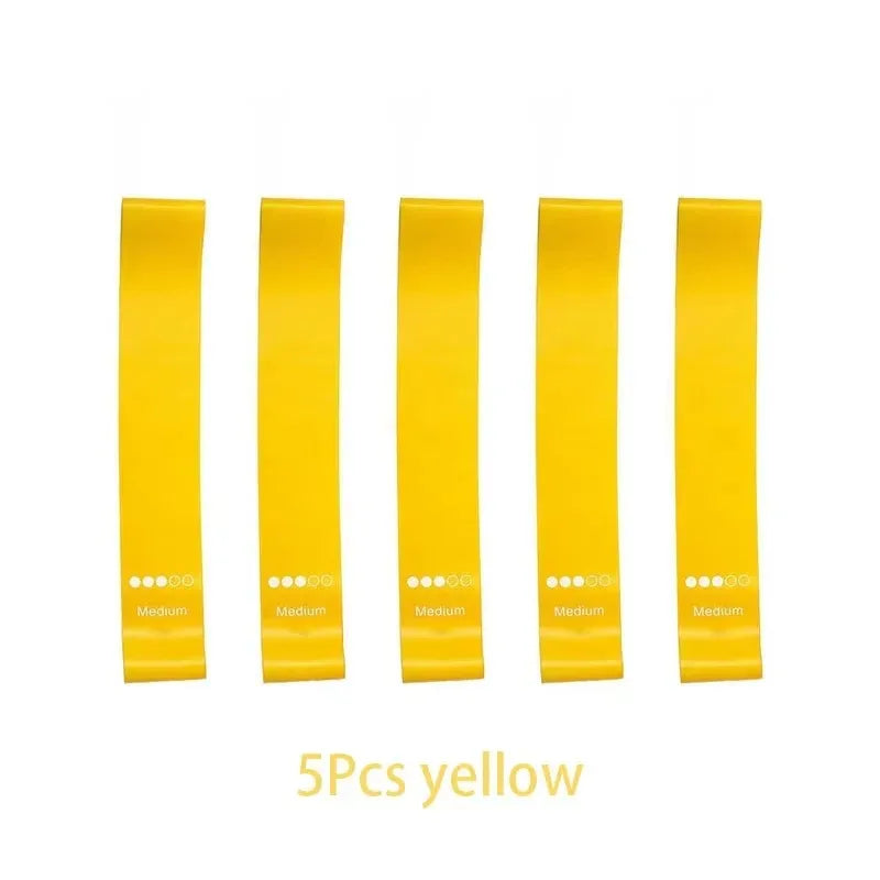 5 Levels Portable Fitness Workout Equipment Rubber Resistance Bands Yoga Gym Elastic Strength Pilates Crossfit  Weight Sports