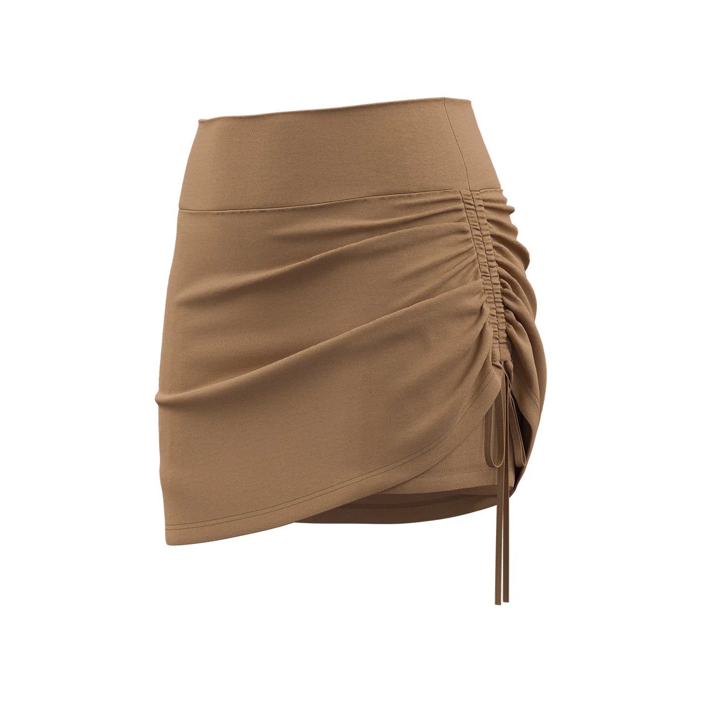 Fitfemme Women's Sports Skirt with Inner Shorts - Ruched Side and Drawstring - Perfect for Workout 2025 New