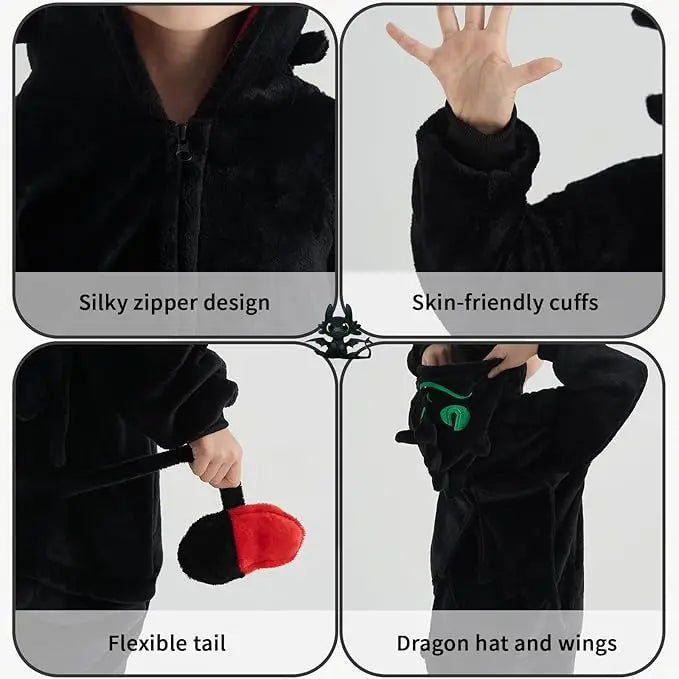 How to train your dragon Toothless Anime Cosplay Costumes Animal Kigurumi Cartoon Onesies Pajamas For Christmas Halloween Party