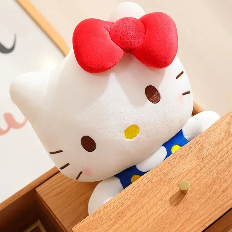 2 style Hello Kitty Anime Hello Kitty Stuffed Toys Plushier Soft Pillow Birthday Gifts For Girls Kawaii Hello Kitty Plush Dolls