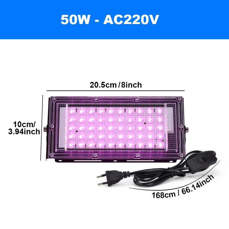 Led Grow light 50W 100W 150W 220V Outdoor Full Spectrum LED plant growth lamp Led Spotlight Projector Streetlight Led Floodlight