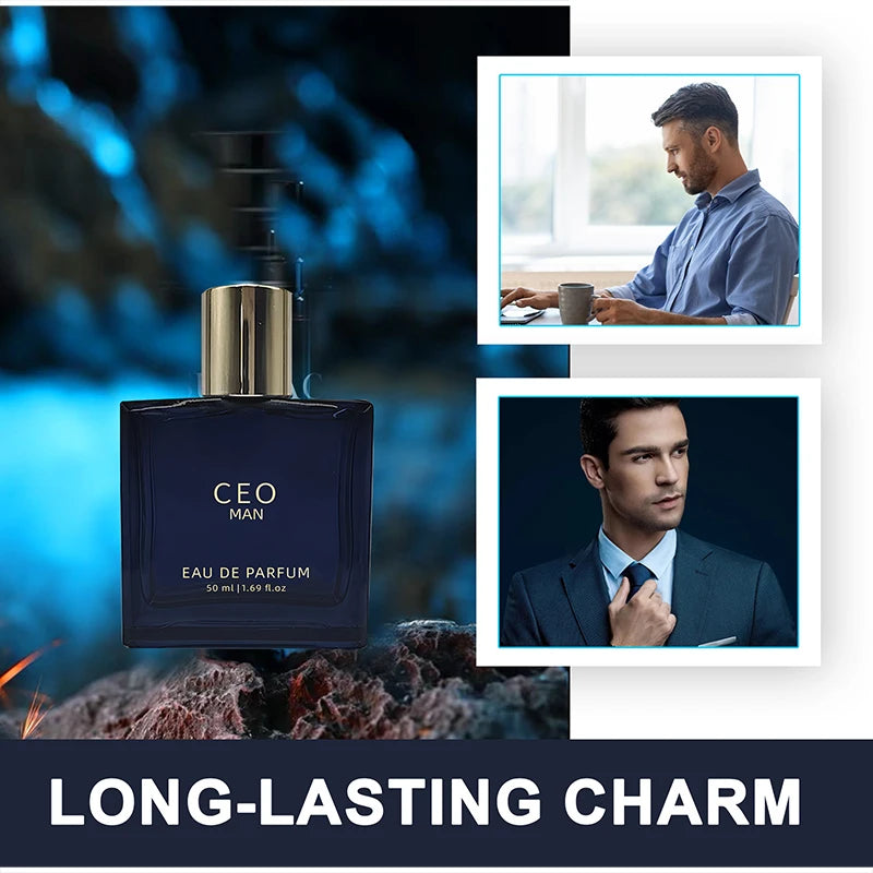 Luxury Charming CEO Perfume Spray,Men Eau De Parfum Mist,Floral Fruity Women Date Scent,Vanilla/Sandalwood/Lemon/Amber Fragrance