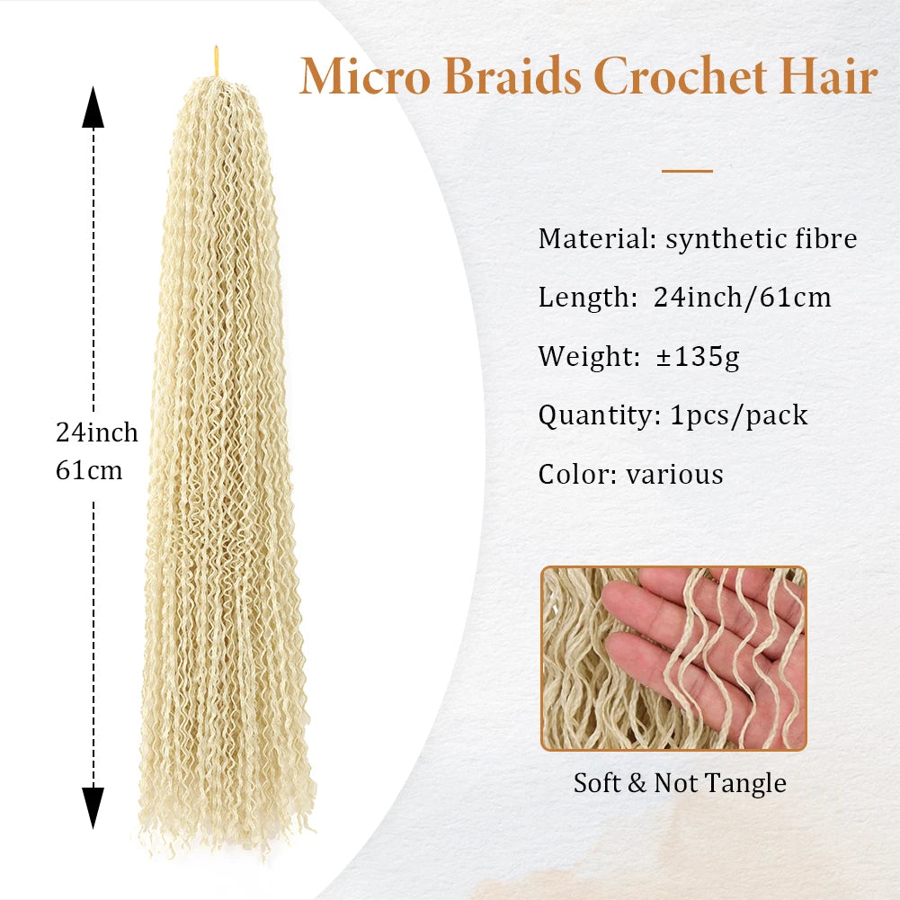 3X Pre-Looped Curly Synthetic Zizi Braids Thin Small Box Braid Crochet Twisted Hair Synthetic Kanekalon Braiding Hair Exten
