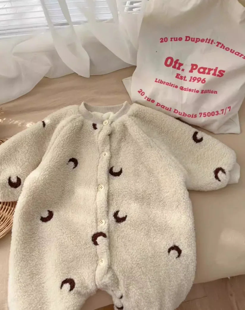 Winter Baby Clothes Newborn Thick Fleece Warm Baby Romper Girl Boy Jumpsuit Autumn Infant Boys Overalls Todder Jumpsuit Playsuit
