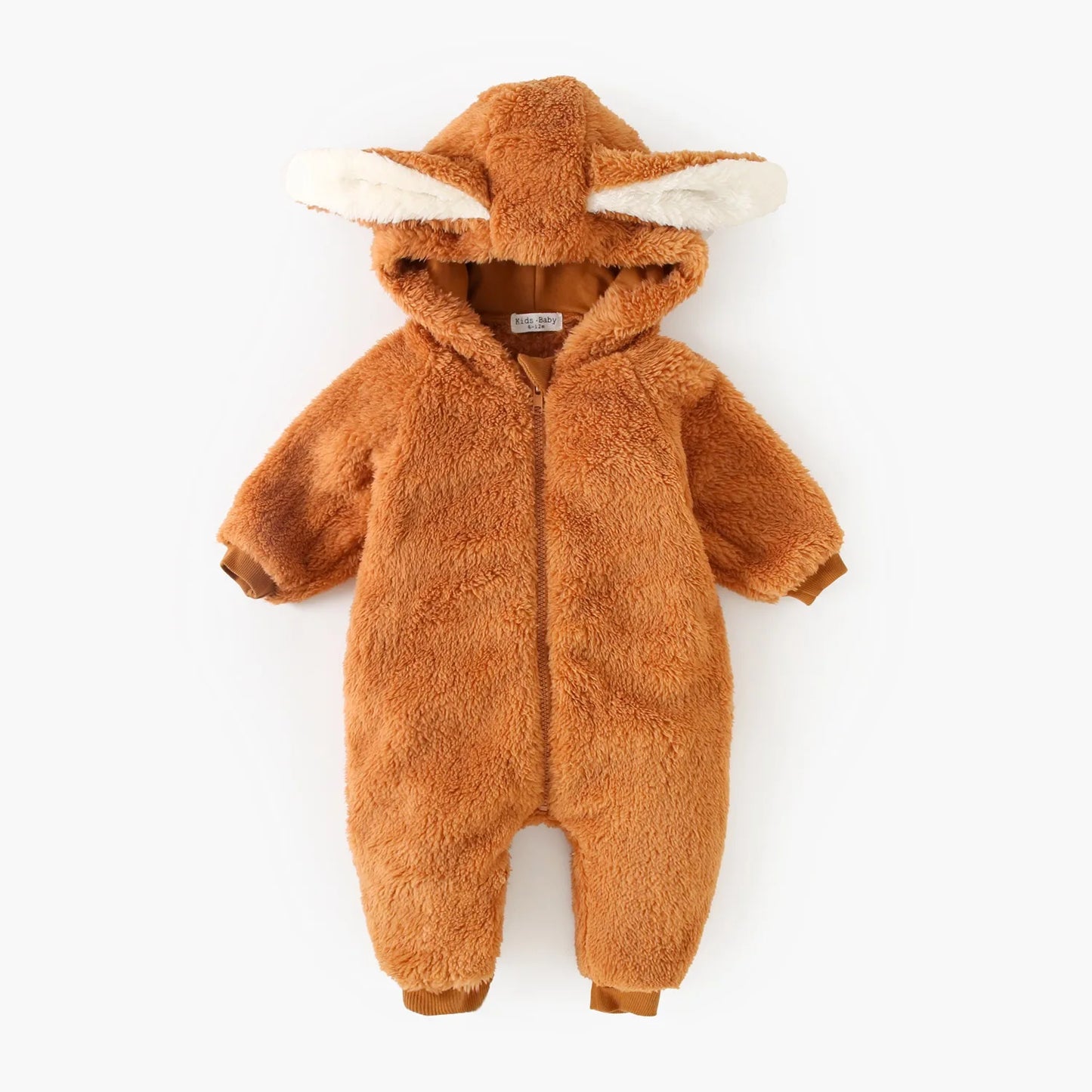 Sanlutoz Winter Fleece Thickened Zipper Toddler Long Sleeve Jumpsuits Clothing Warm Baby Rompers Cute Animal Hooded