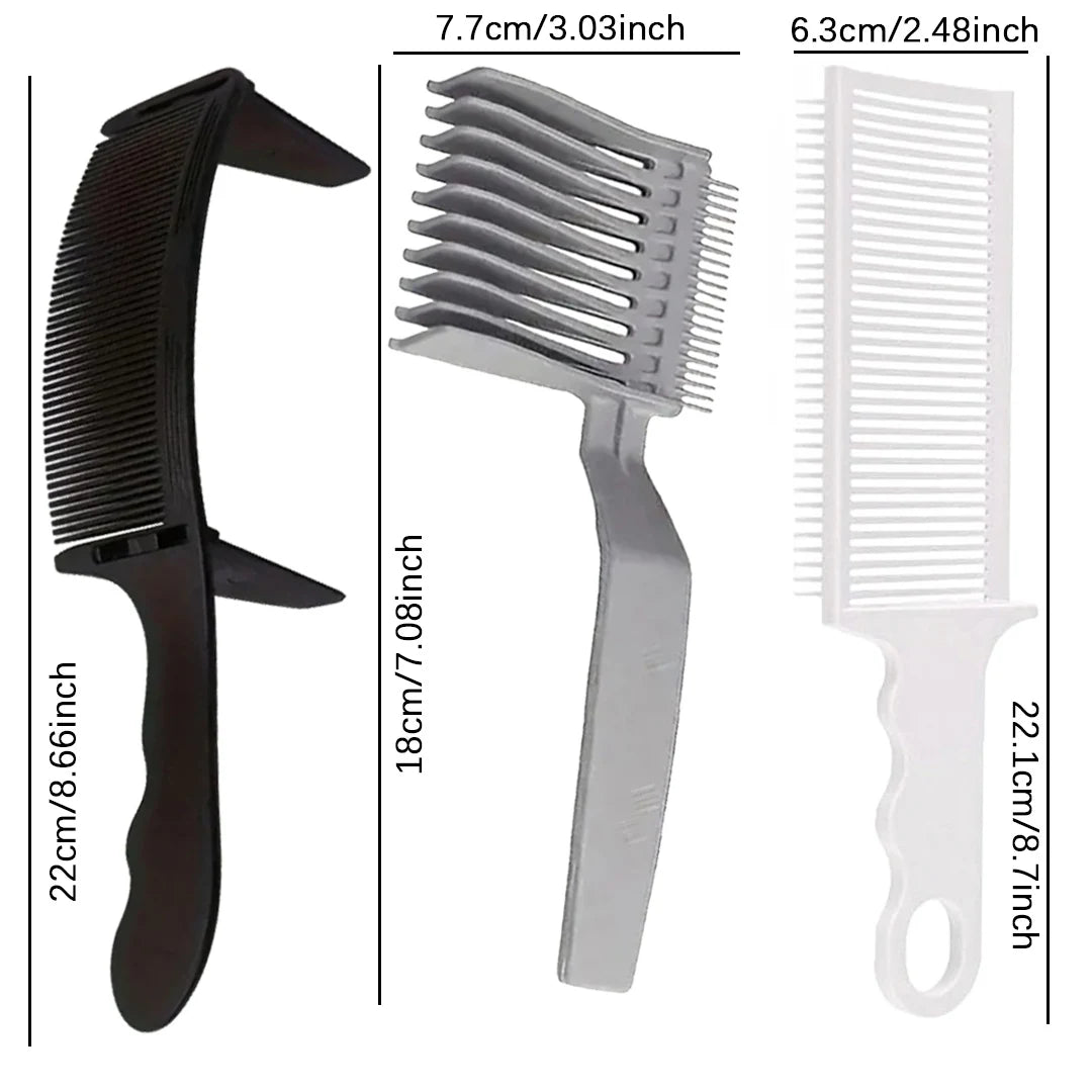 Professional hair cutting comb set, durable ABS, essential hair styling tool for precise styling, special for real hair wigs