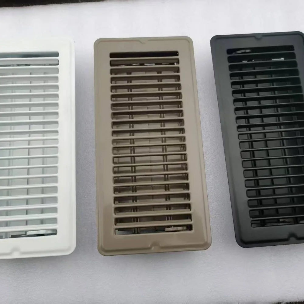 Metal Floor Register Cover 4*10 Inch Anti-blocking Floor Vent Covers Rust-proof Air Cover Heavy Duty Vent Grille Office Building