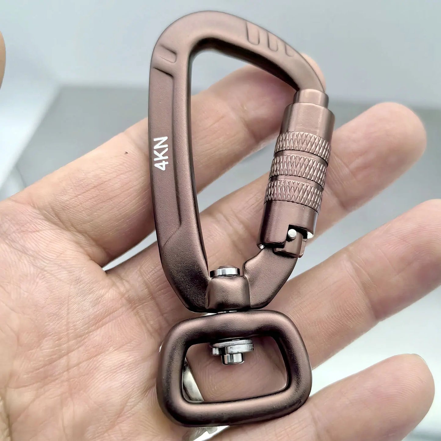 Safety Carabiner Clip Auto Locking 360 Rotational Hook 4KN Pull for Dog Leash Hammocks Backpacks Outdoor Climbing Accessories