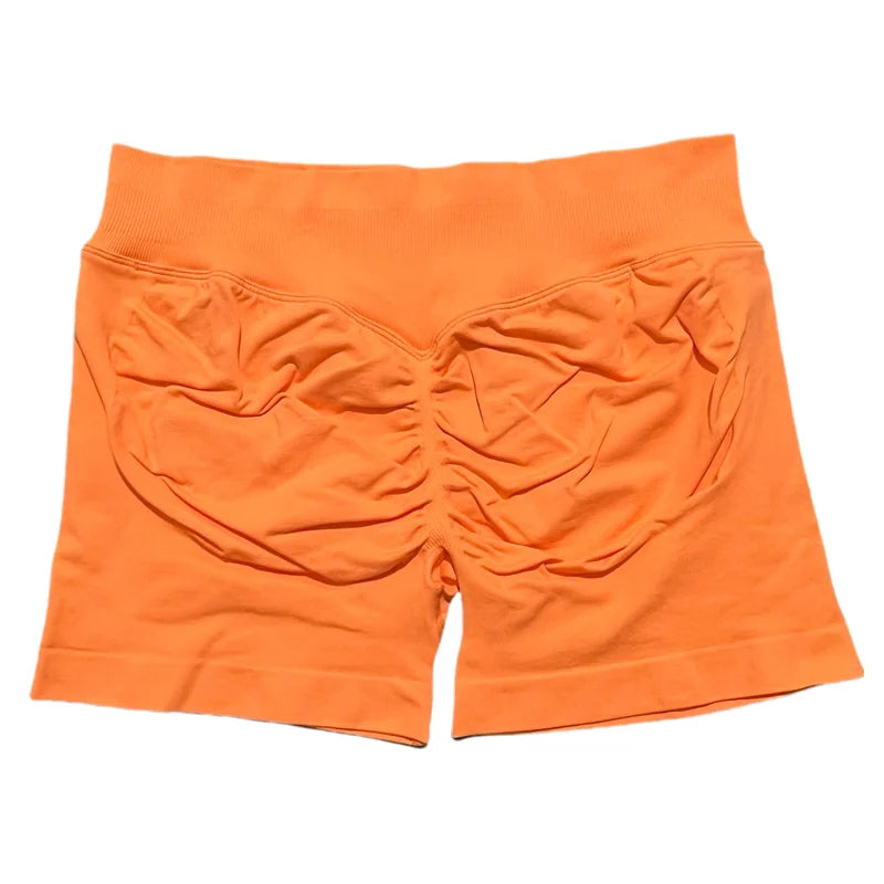 HISTELLO Sports Shorts 4.5‘’ High Waist Women Yoga Workout Shorts Seamless Leggings Stretch Fitness Sweatpants Gym Short