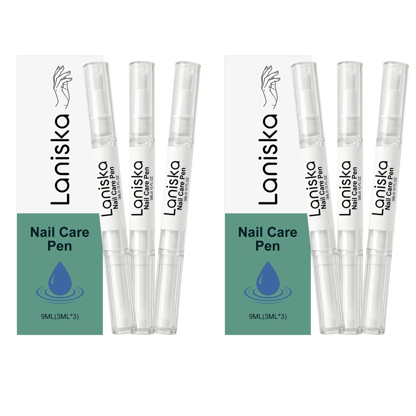 Laniska Nail Care Pen Cracked Nail Repair Cuticle Nail Strengthener and Growth Non-greasy Tea Tree Oil Nourishing Nail Oil Pen