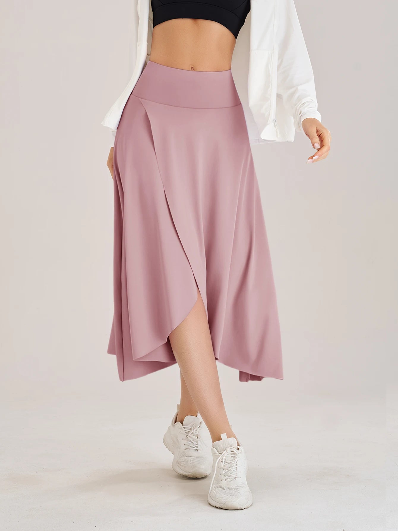 Summer Women Golf Tennis Dance Fitness Long Skirts Quick Drying Solid Female Lining High Waist Long Skirts Shorts