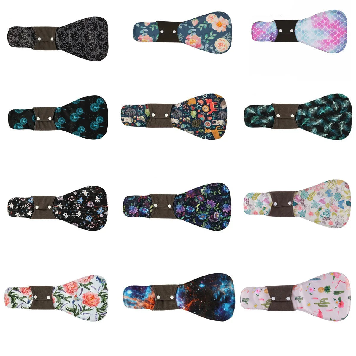 [Sigzagor] XXL Cloth Menstrual Pad Sanitary Bamboo Charcoal Reusable Overnight Post Partum 16in