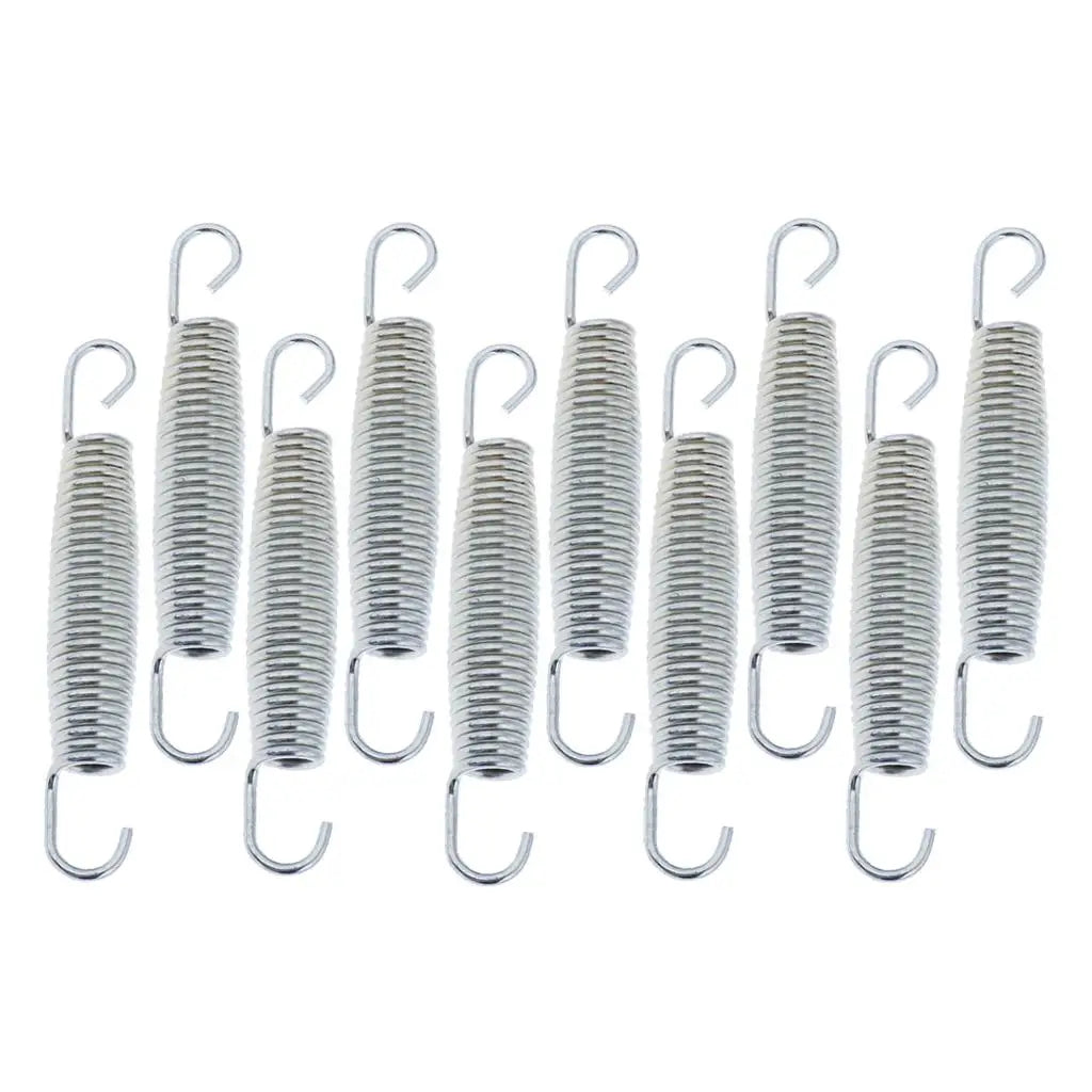 10 Pcs Stainless Steel Chrome-plated High Strength Professional Trampoline Springs Trampolines Hardware Accessories 3.5-6.5''