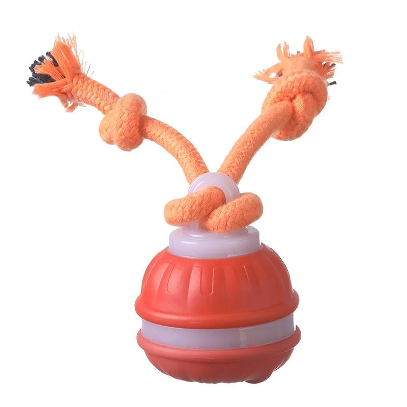 Smart Dog Toy Ball Electronic Interactive Pet Toy Moving Ball Rope USB Automatic Moving Bouncing for Puppy Chew Products
