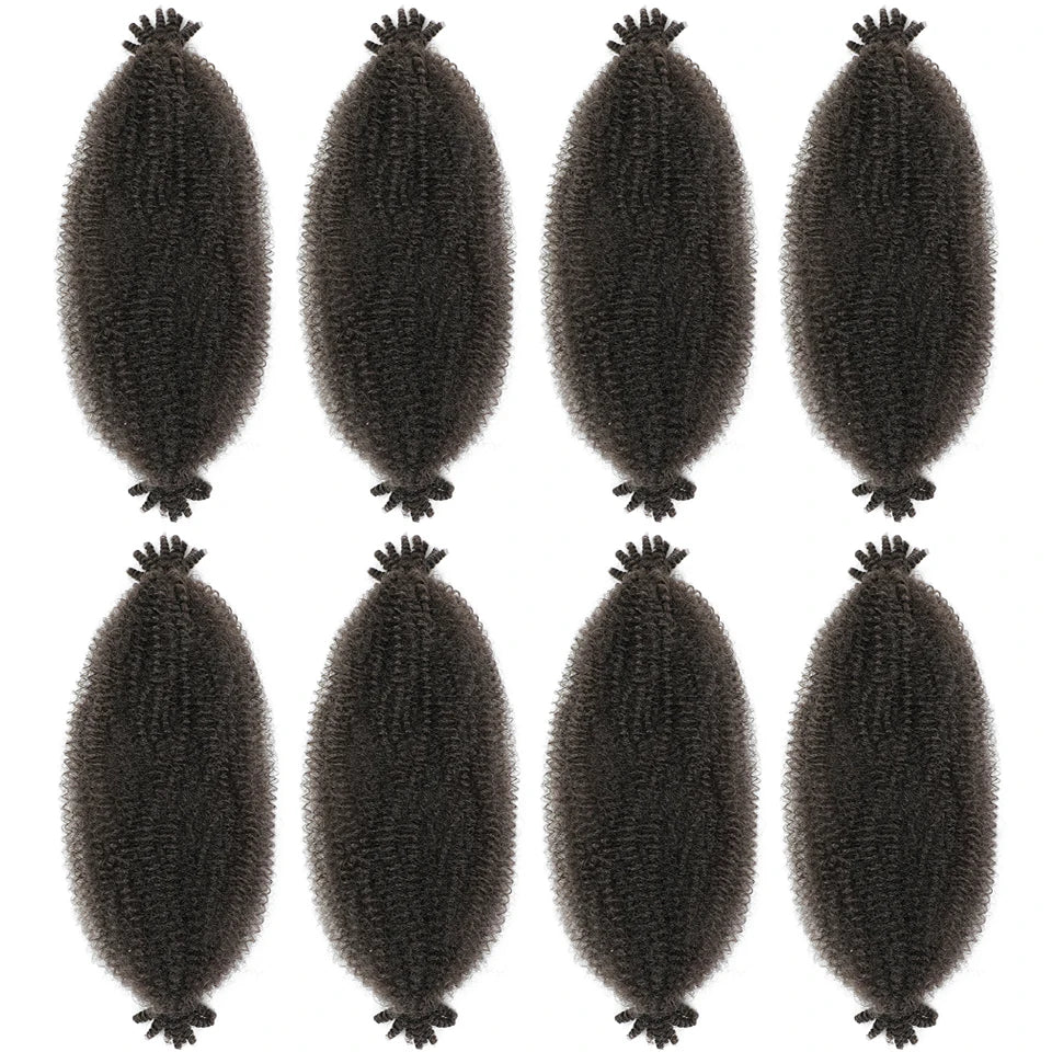 Marley Twist Braiding Hair Ginger Burgundy Ombre Brown Black Springy Afro Twist Hair PreFluffed Spring Twist Kinky Braiding Hair