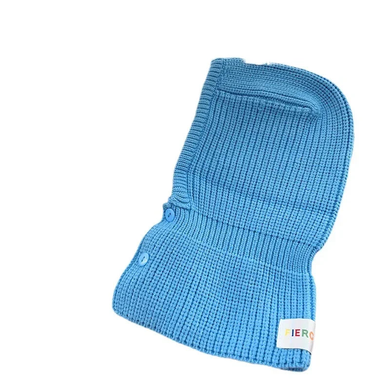 2-8 Years Old Boys Girls Beanie Hat  Balaclava Scarf Wrap Winter Windproof Face Covering for Skiing Climbing Outdoor Caps