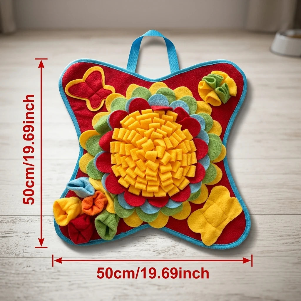 Pet Snuffle Mat for Dogs Interactive Feed Puzzle Boredom Encourages Natural Foraging Skills Pets Eco-friendly Training Blanket