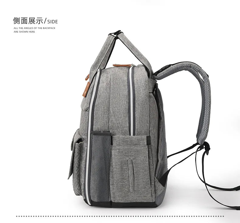 Diaper Bag Backpack for Stroller Waterproof Mummy Large Capacity Outdoor Travel Nappy Maternity Bag with Portable Changing Pad