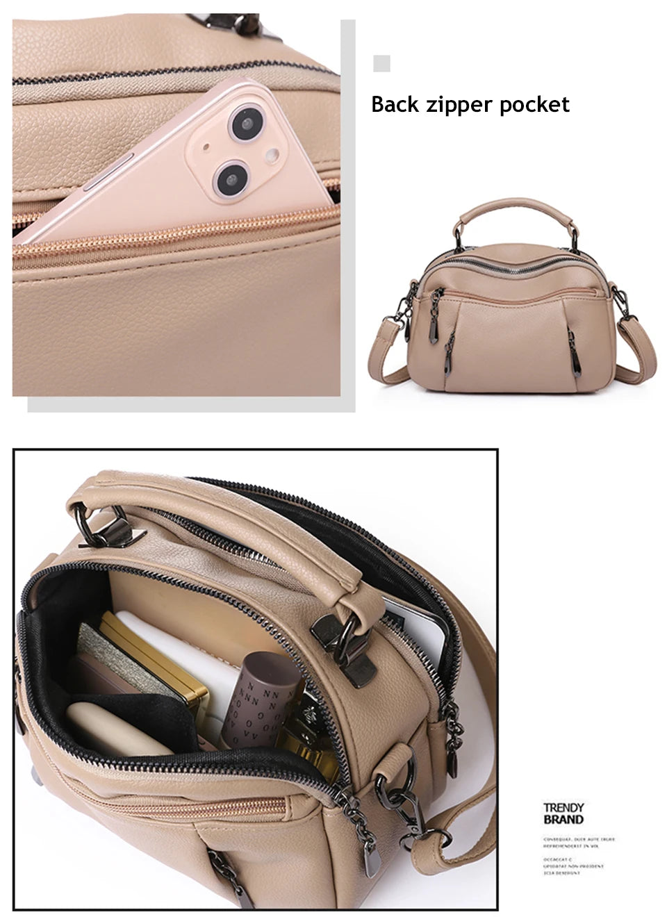 Luxury Women Handbags Designer Brand Leather Shoulder Bag Female Fashion Crossbody Bags for Women Clutch Purse Sac A Main