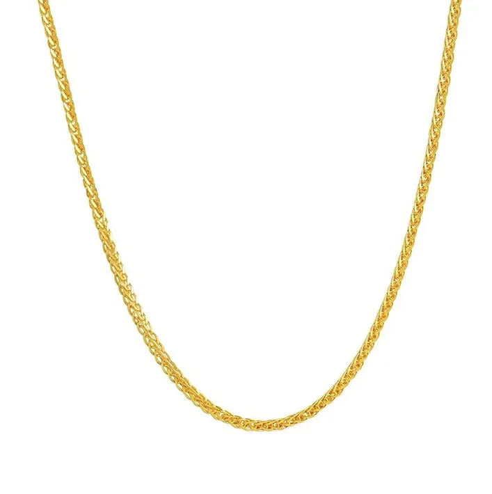 High quality genuine gold AU750 18K women's fashion jewelry necklace collarbone chain luxury Valentine's Day gift