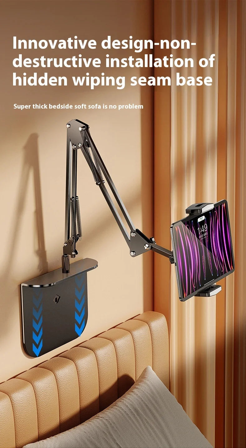 Adjustable Bedside Phone Stand Suitable For iPad Tablet Multifunctional Metal Extendable Lazy Person Watching Tv On The Bed
